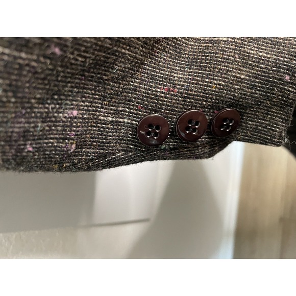 Bert Newman Womensa Skirt Blazer Combo Jacket Tweed Multi Color Buttons Size 8 - Picture 5 of 7